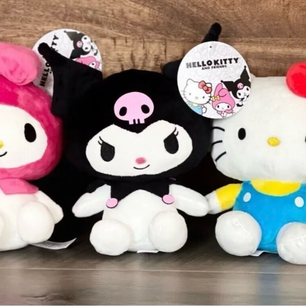 Plush Sanrio Hello Kitty and Friends Kuromi My Melody Stuffed Doll Set 3 plush